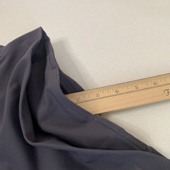 Lululemon Wunder Under Crop Leggings Womens 6 Dark Gray Lace Trim Mesh‎ Luxtreme - Picture 5 of 10